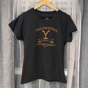 MTV Black Tee with Gold Print